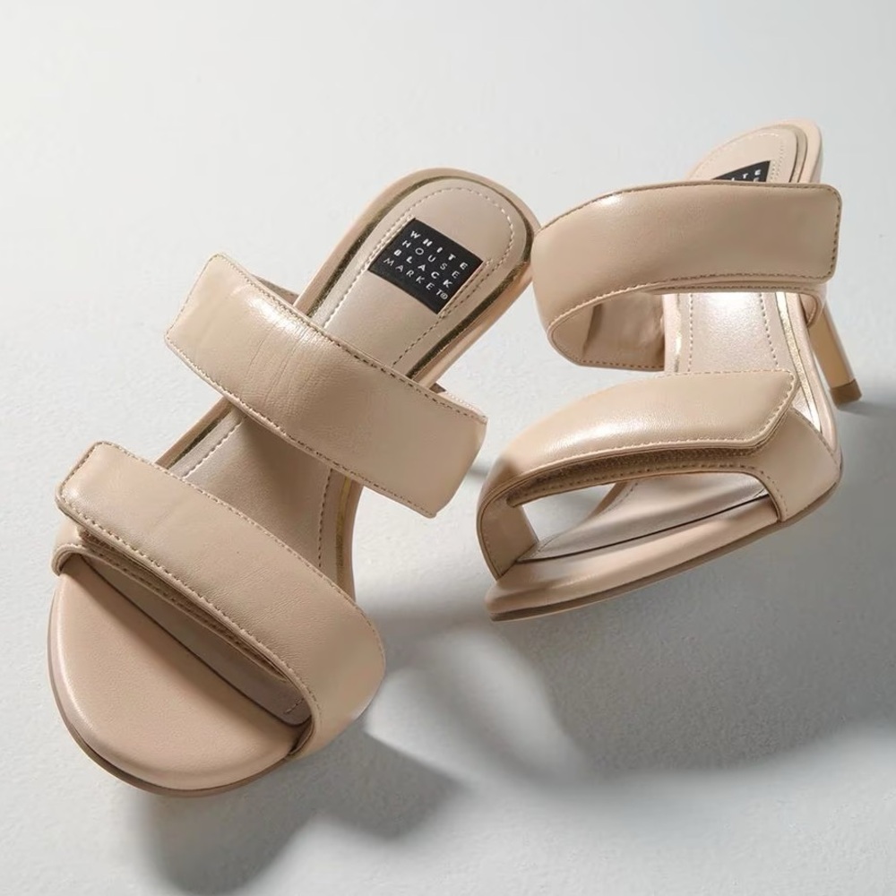 WHBM LEATHER STRAP SANDAL